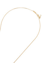 Letter H Pendant Necklace, 18K Gold & Diamond
